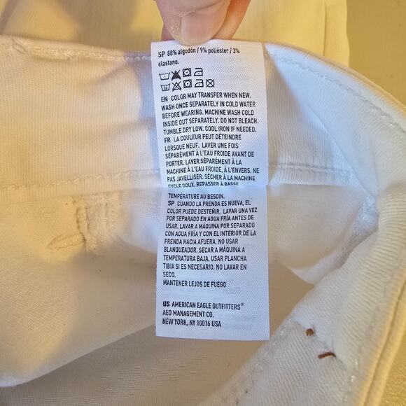 American Eagle Jegging Women's 4 White Next Level Stretch Hi-Rise - Picture 7 of 16